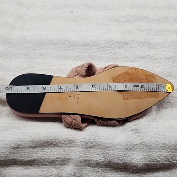 RAG & BONE LEWIS LEATHER WOVEN SUEDE SANDALS LADIES SIZE 37.5 NWOB - Picture 15 of 16